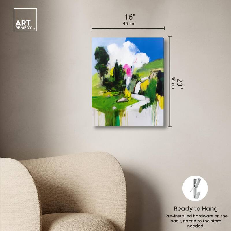 Swiss Fields Canvas by Art Remedy, Gallery Wrapped