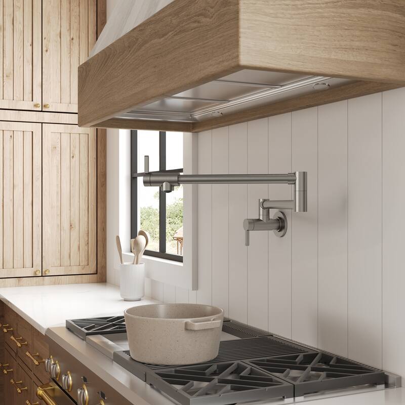 Wall Mounted Cold-Water Pot Filler,Folding Kitchen Faucet