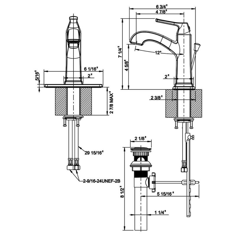 Ultra Faucets Lotto Collection Single-Handle Lavatory Faucet
