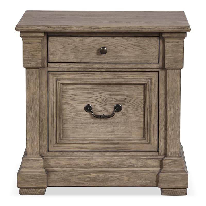 Furniture of America Wacine 3-Piece Weathered Grey Wood Panel Bedroom Set