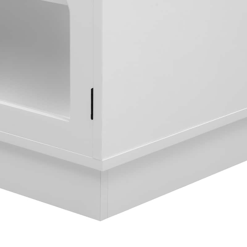 68.9" Floor TV Console Table with 3 Drawers, Entertainment Center Media Cabinet with Adjustable Shelves for TVs up to 75''