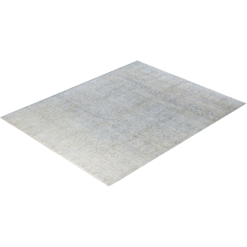 Ikat One-of-a-Kind Hand-Knotted Area Rug, Beige - 8' 3" x 10' 3"