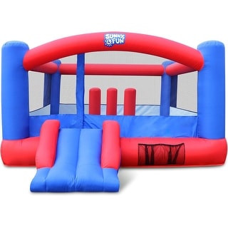 Inflatable Bounce House Giant 12x10.5 Feet Blow-Up Jump Bouncy Castle for Kids with Air Blower, Carry Bag