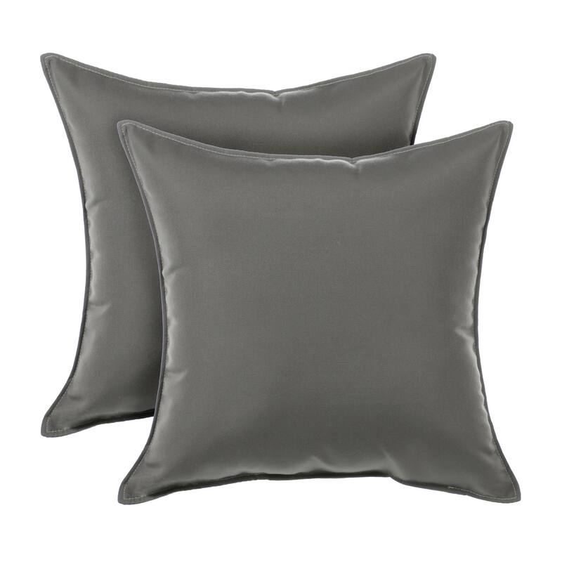 Sorra Home Sunbrella Indoor/Outdoor Top Stitch (Set of 2) 20 in Pillows