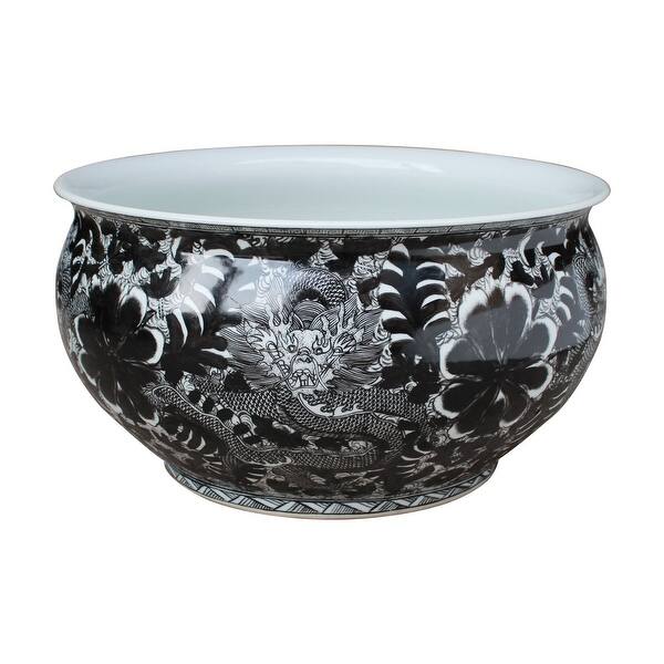 Black Dragon Orchid Bowl On Sale Overstock 31279129