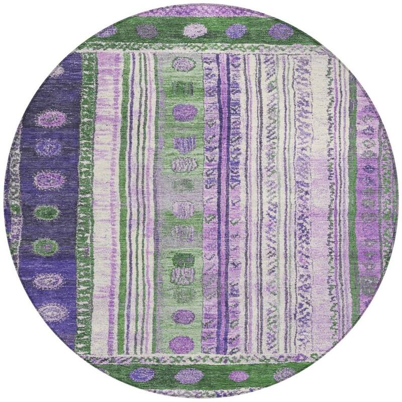 HomeRoots Striped Transitional Rectangle Outdoor Rug