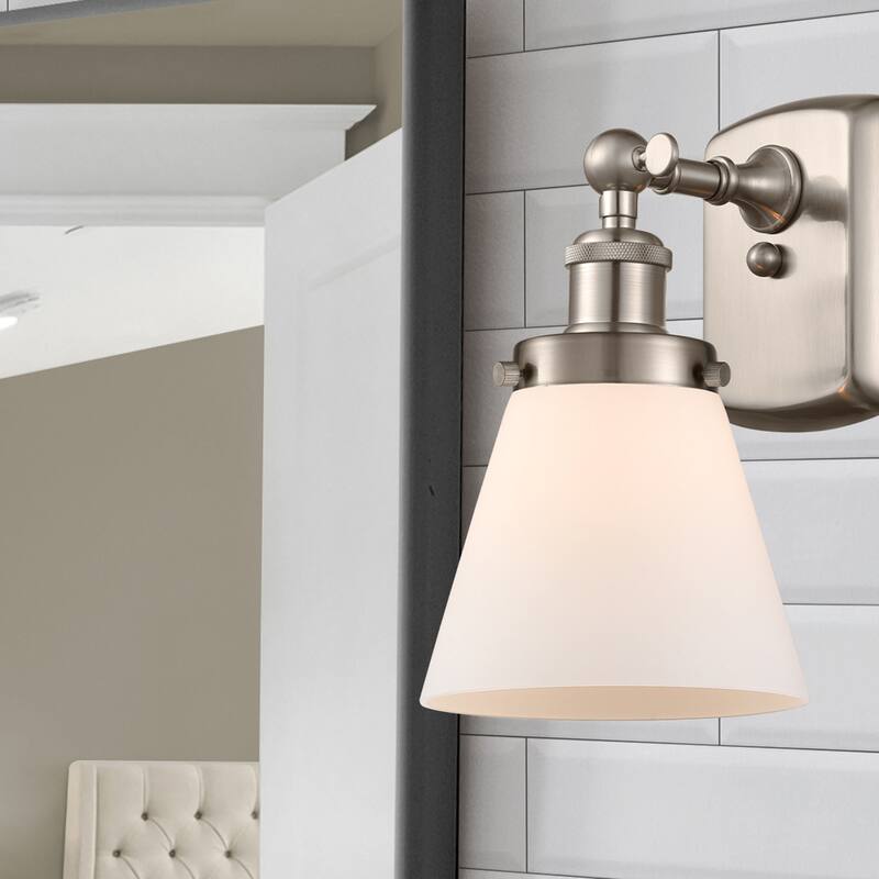 Innovations Lighting Small Cone 6" Wide Bathroom Sconce