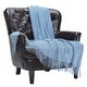 preview thumbnail 9 of 59, Chanasya Textured Knit Acrylic Throw Blanket With Tassels