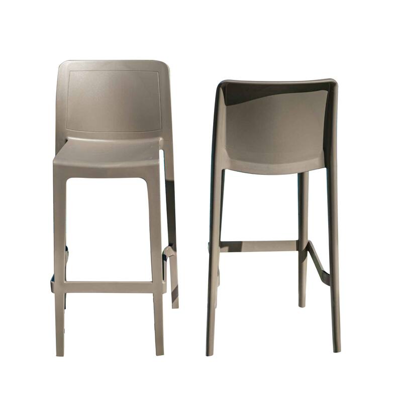 Luna Set of 2 Barstools - Cappuccino