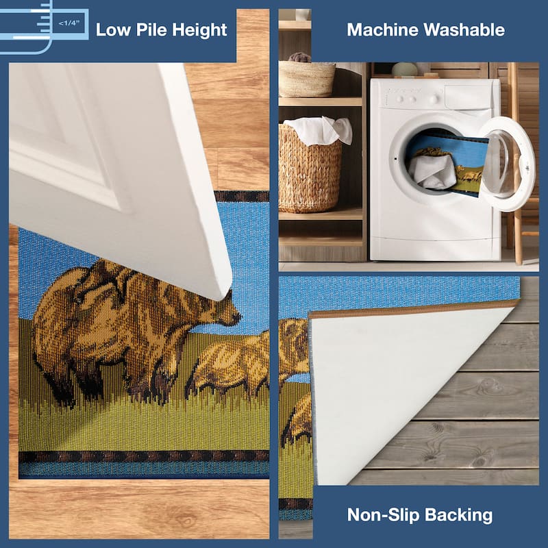 Liora Manne Esencia Bear Family Indoor/Outdoor Mat