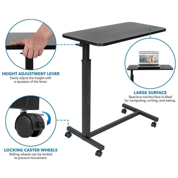 Shop Mount It Adjustable 28 X 46 6 Inch Height Overbed 30 X 15