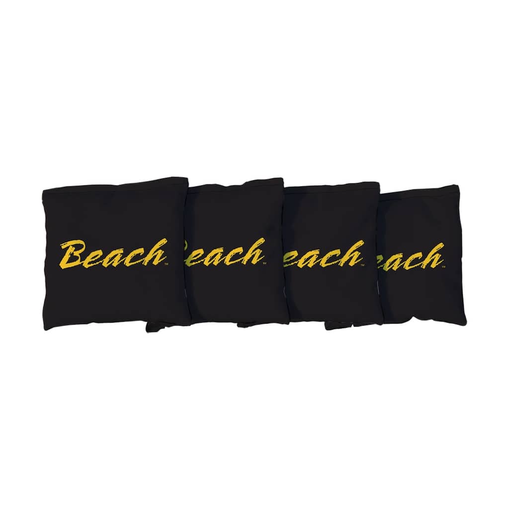 California State University Long Beach CSULB 49ers Black Cornhole Bags