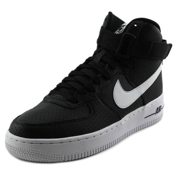Shop Nike Air Force 1 High Youth Round Toe Canvas Black Basketball