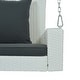 preview thumbnail 29 of 47, 2-Person Wicker Hanging Porch Swing with Chains, Cushion and Pillow