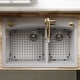 preview thumbnail 56 of 81, Karran Drop-In Quartz 33 in. 1-Hole 60/40 Double Bowl Kitchen Sink Kit