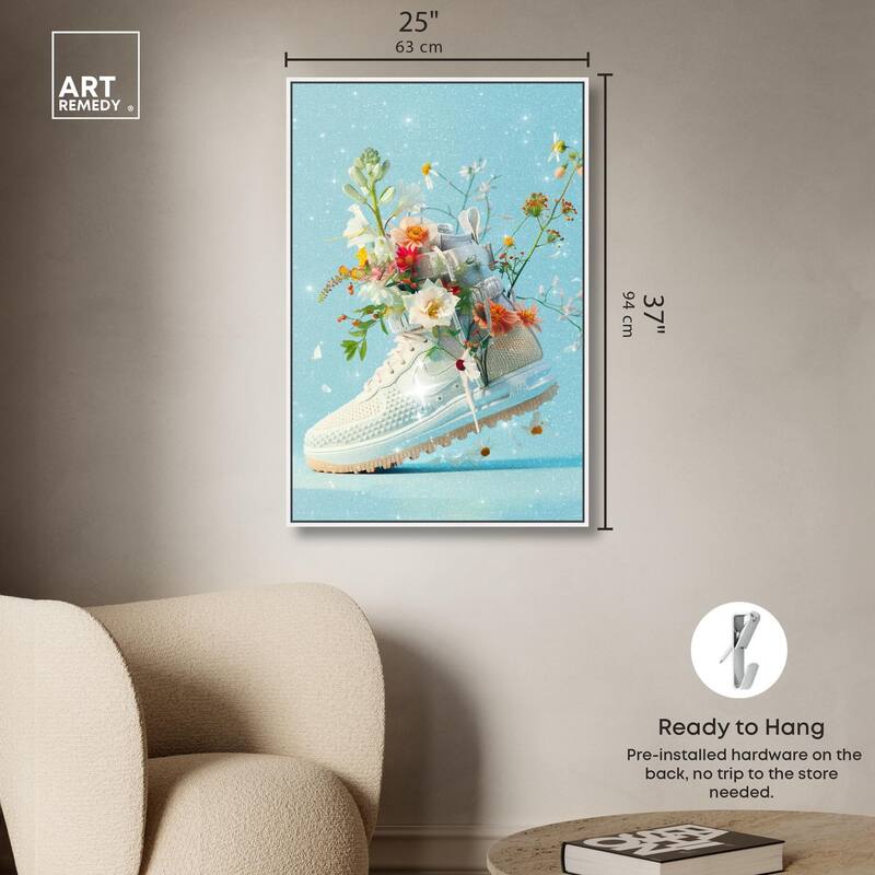 Light Sneaker Bouquet Canvas by Art Remedy