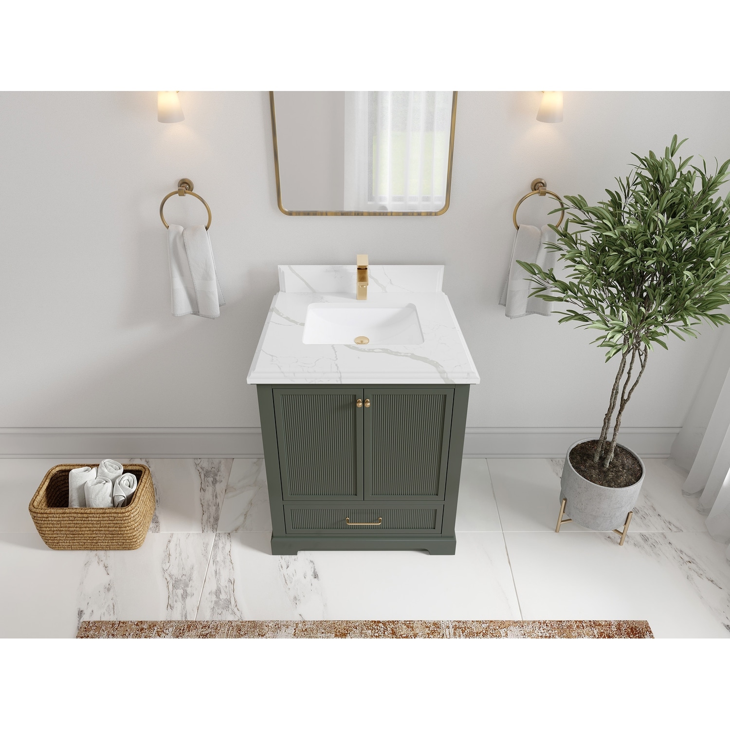 Willow Collections 30 in. W x 22 in. D Alys Single Sink Bathroom Vanity with Countertop