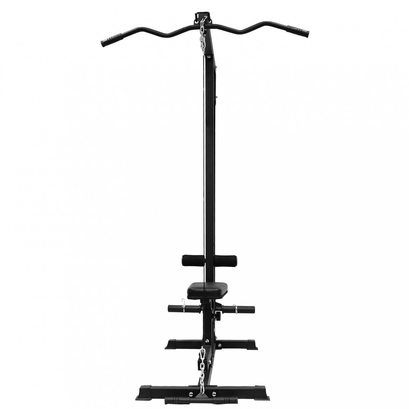 Home Gym Body Lat Pull Down Machine Low Bar Cable Bed Bath