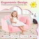 preview thumbnail 7 of 28, Costway 2-in-1 Kids Couch Folding Toddler Chair with Blanket Gift for - See Details