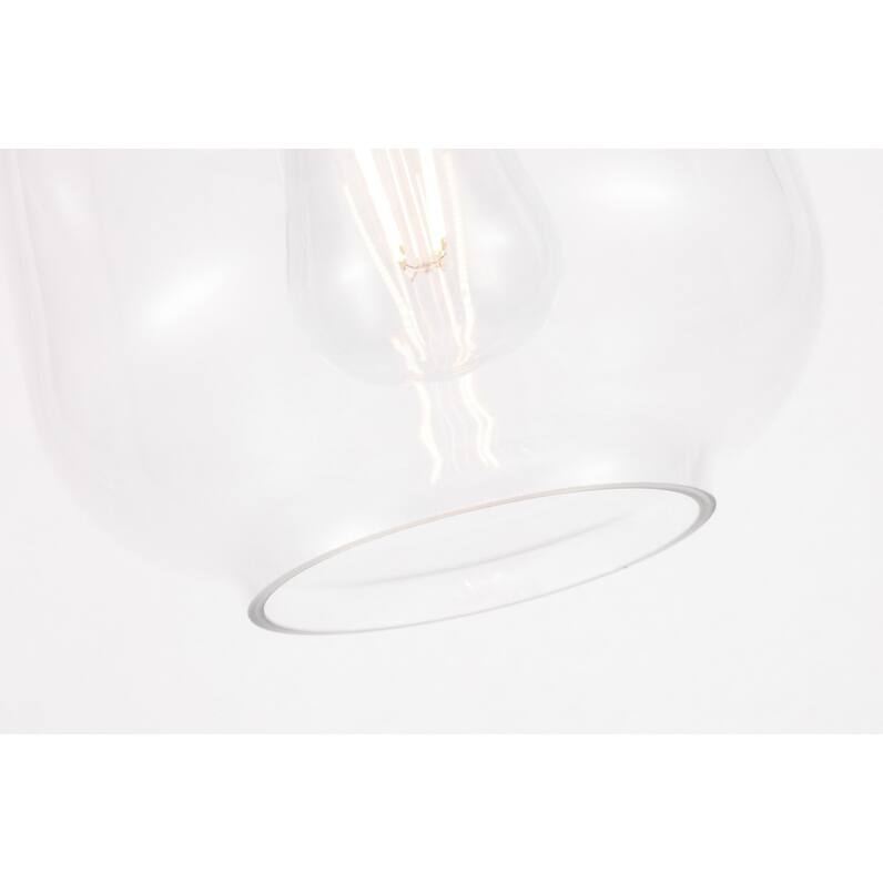 Collins 1-light Glass Cylinder Shade Flush Mount Fixture