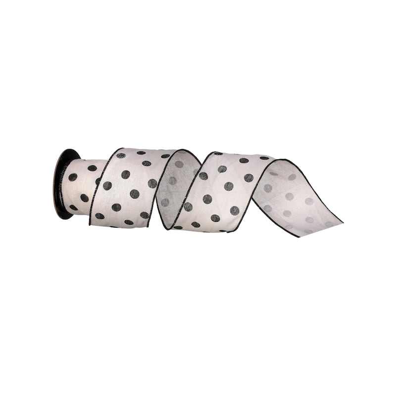 4" X 10Y Polkadot Ribbon