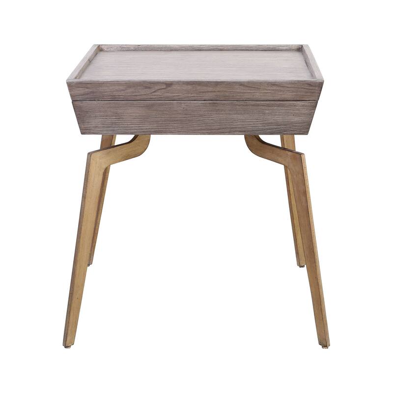 Elk Home 164-002 Larocca Accent Table in Soft Gold and Grey Birch Veneer