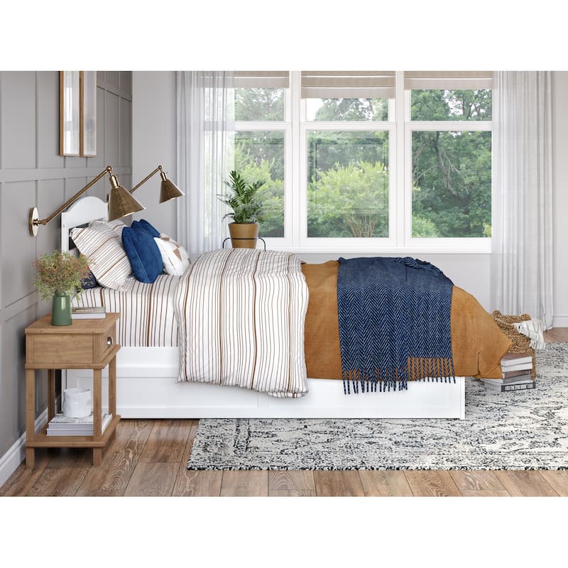 Warren Solid Wood Platform Bed with Twin XL Trundle