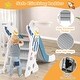 preview thumbnail 17 of 18, Costway Toddler Slide and Swing Set 4-in-1 Indoor Playground with - See Details