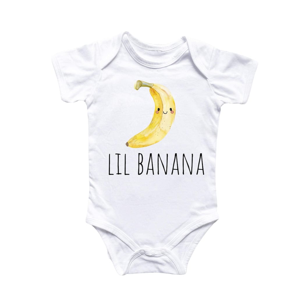 Little Banana - Baby Boy Girl Clothes Infant Bodysuit Funny Cute Newborn