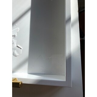 Kate and Laurel Lipton Polished Metal Handle Decorative Tray - 16.5x12.25x3.25