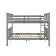 preview thumbnail 19 of 36, Solid Pine Full Size Bunk Bed with Ladder, Headboard and Footboard, for Bedroom or Guest Room