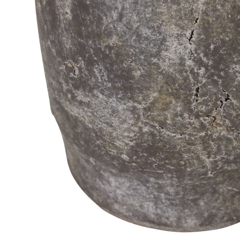 Ceramic Table Vase Rustic Handles Textured Artisan Decorative Accent