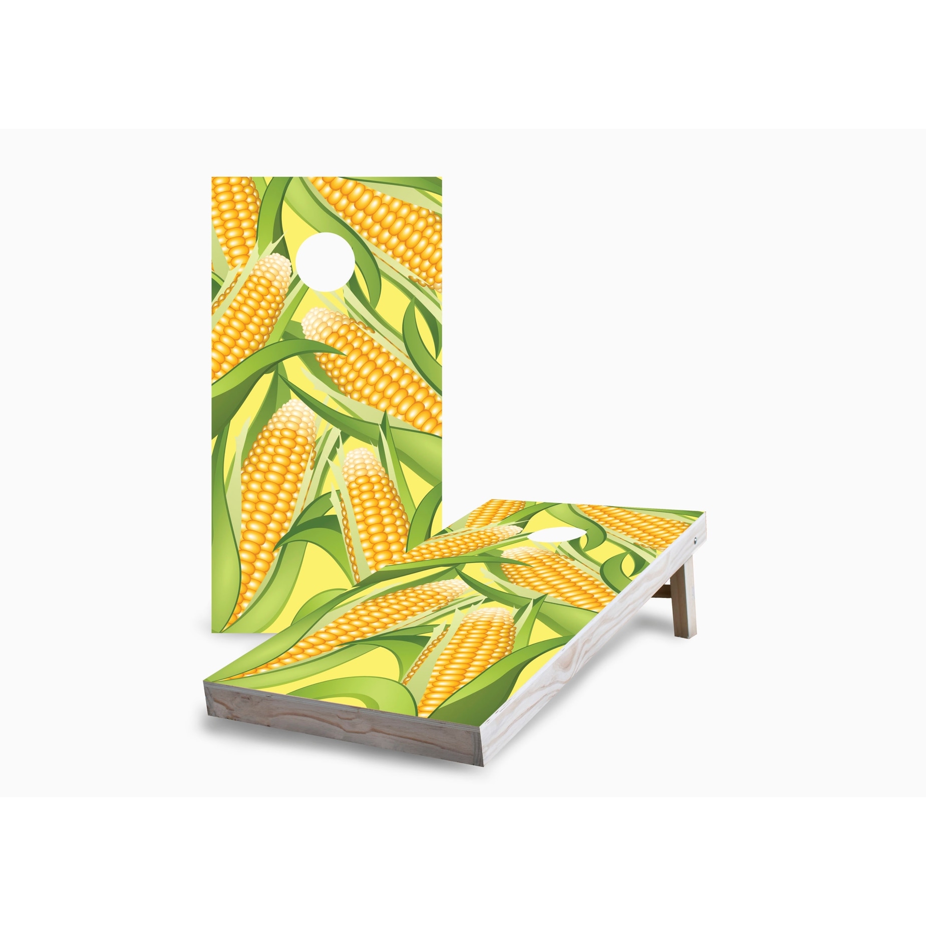 Corn on the Cob Corn Hole Board Set with Carry Case
