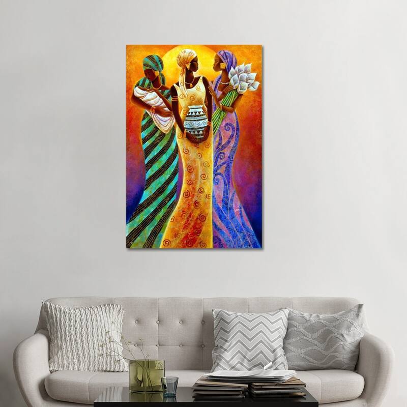 iCanvas "Sisters of The Sun" by Keith Mallett Canvas Print - 48x32x1.5