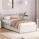 preview thumbnail 9 of 23, Twin Size Wooden Platform Bed Frame with Storage Drawers & Headboard