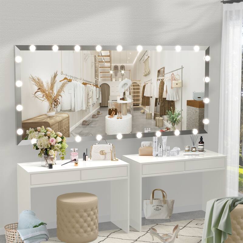 Full Length Mirror with Adjustable Color and Brightness Lighted