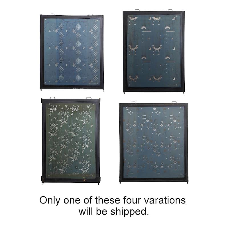 Modern Metal Silk Screen Wall Decor - 58.0"L x 45.0"W x 1.8"H