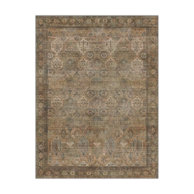 Mcow EverEase Collection Low Pile Machine Washable Non-Slip Area Rug