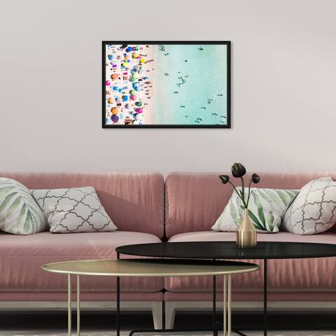 Oliver Gal 'Aussie Beach' Nautical and Coastal Blue Wall Art Canvas