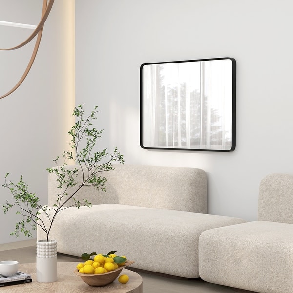 36 x 24 Inch Wall Mirror, Aluminum Frame Rectangular Wall