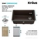 preview thumbnail 71 of 122, KRAUS Bellucci Workstation Undermount Granite Composite Kitchen Sink