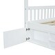 preview thumbnail 41 of 39, Canopy House Bed Bedroom Wood Slat Support Daybed Frame with All-in-One Shelf and Mini-cabinet No Box Spring Needed