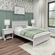 preview thumbnail 14 of 15, Max and Lily Farmhouse Full Bed with Panel Headboard White Wash