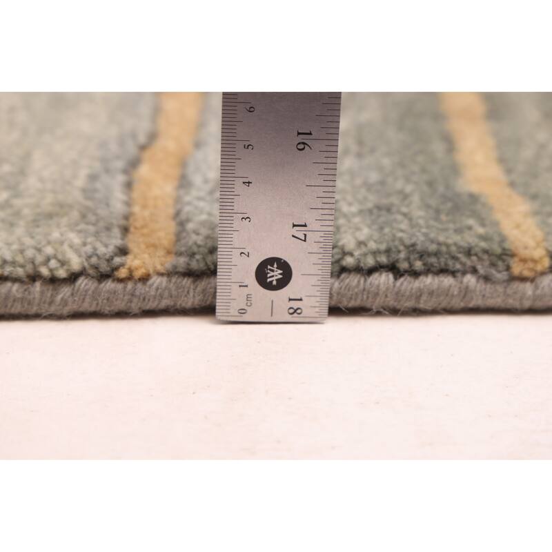 ECARPETGALLERY Hand-knotted Peshawar Ziegler Grey Wool Rug - 5'1 x 7'1