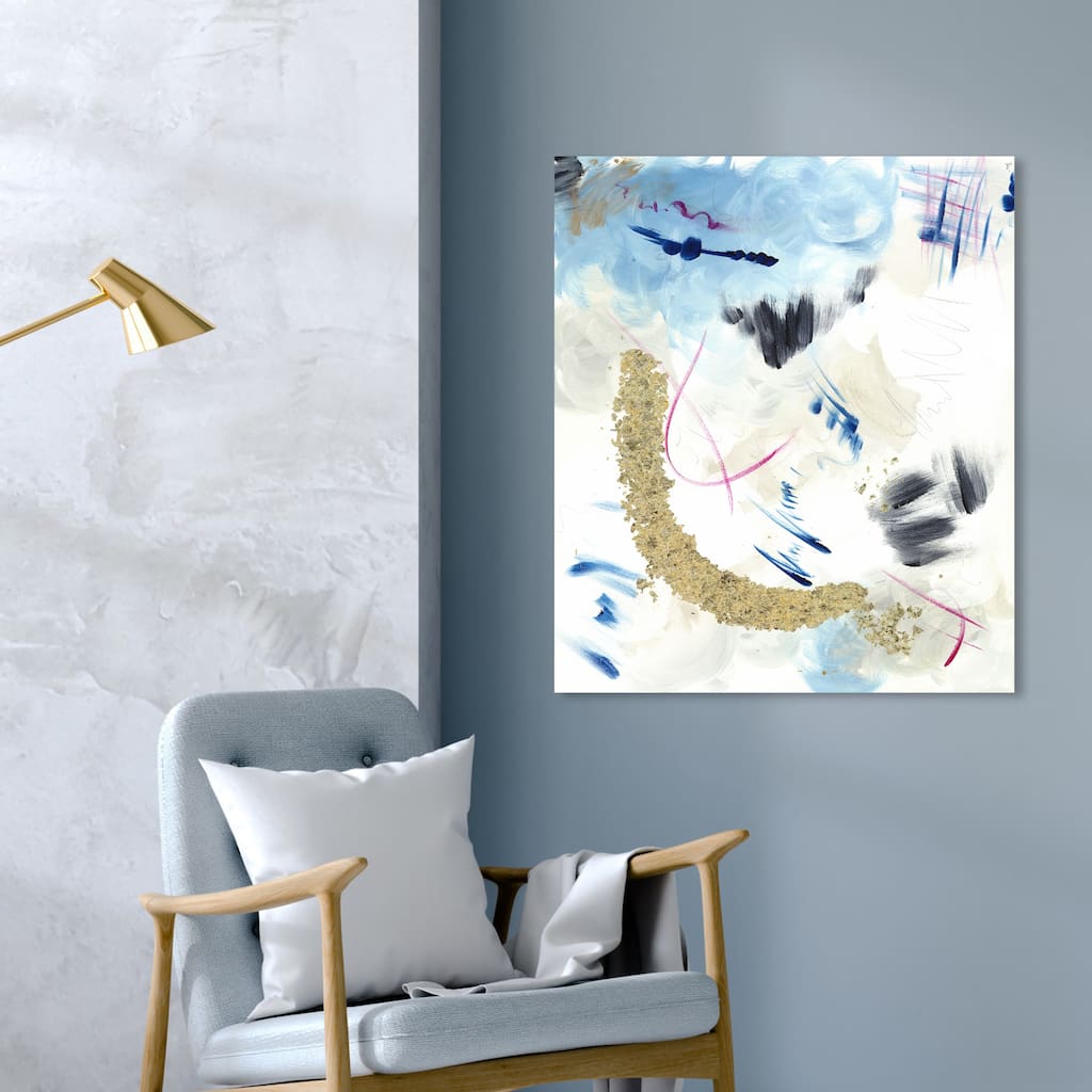 Oliver Gal 'Jamie Blicher - Celine' Abstract Wall Art Canvas Print - Blue, White