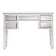 preview thumbnail 4 of 4, Olivia Contemporary Mirrored Glass Console Table Silver - Mirror/Glass