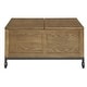 preview thumbnail 9 of 14, Shay Square Storage Trunk Coffee Table with Caster Wheels by iNSPIRE Q Artisan