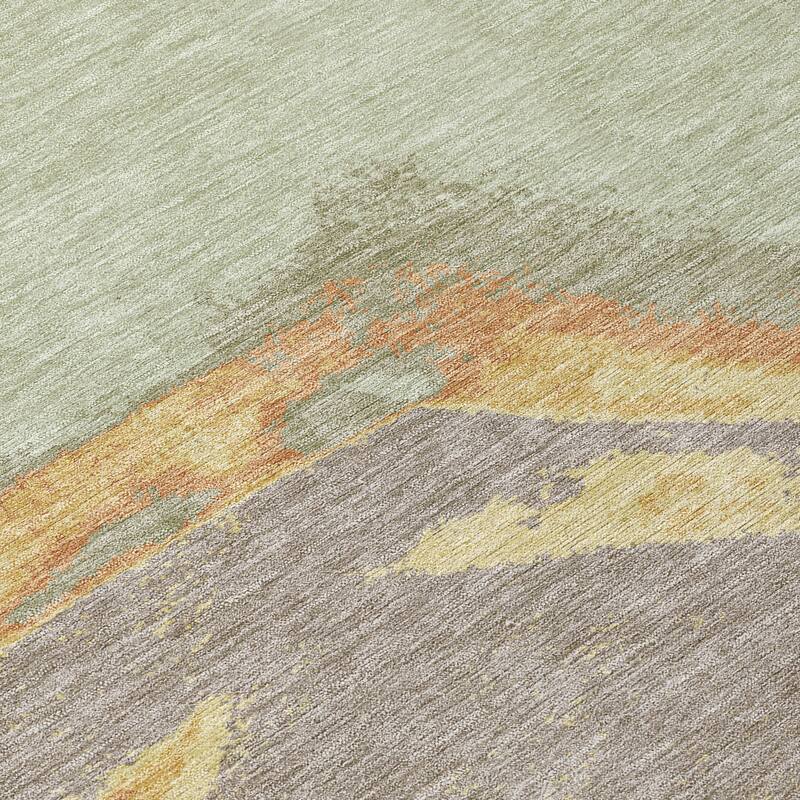 Machine Washable Indoor/ Outdoor Modern Cheney Chantille Rug