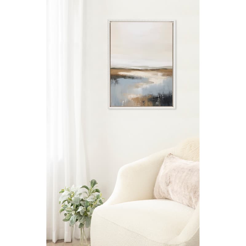 Sylvie Beaded Idyllic Retreat Framed Canvas by Amy Lighthall