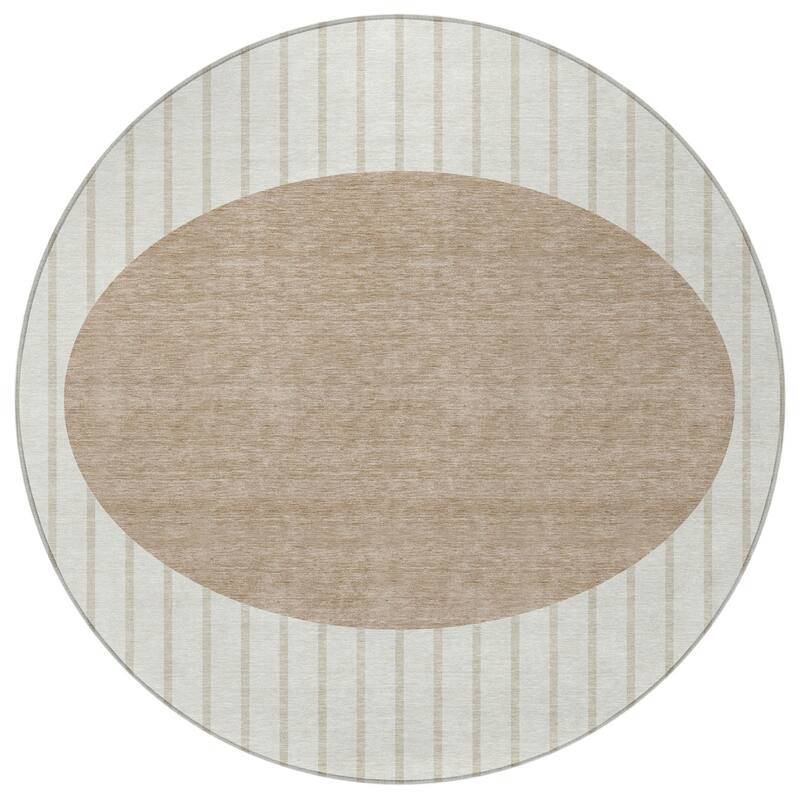 HomeRoots Striped Transitional Rectangle Outdoor Rug